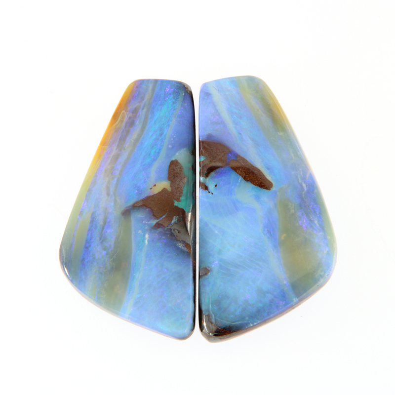 Boulder Opal, Blau, Blaugrün