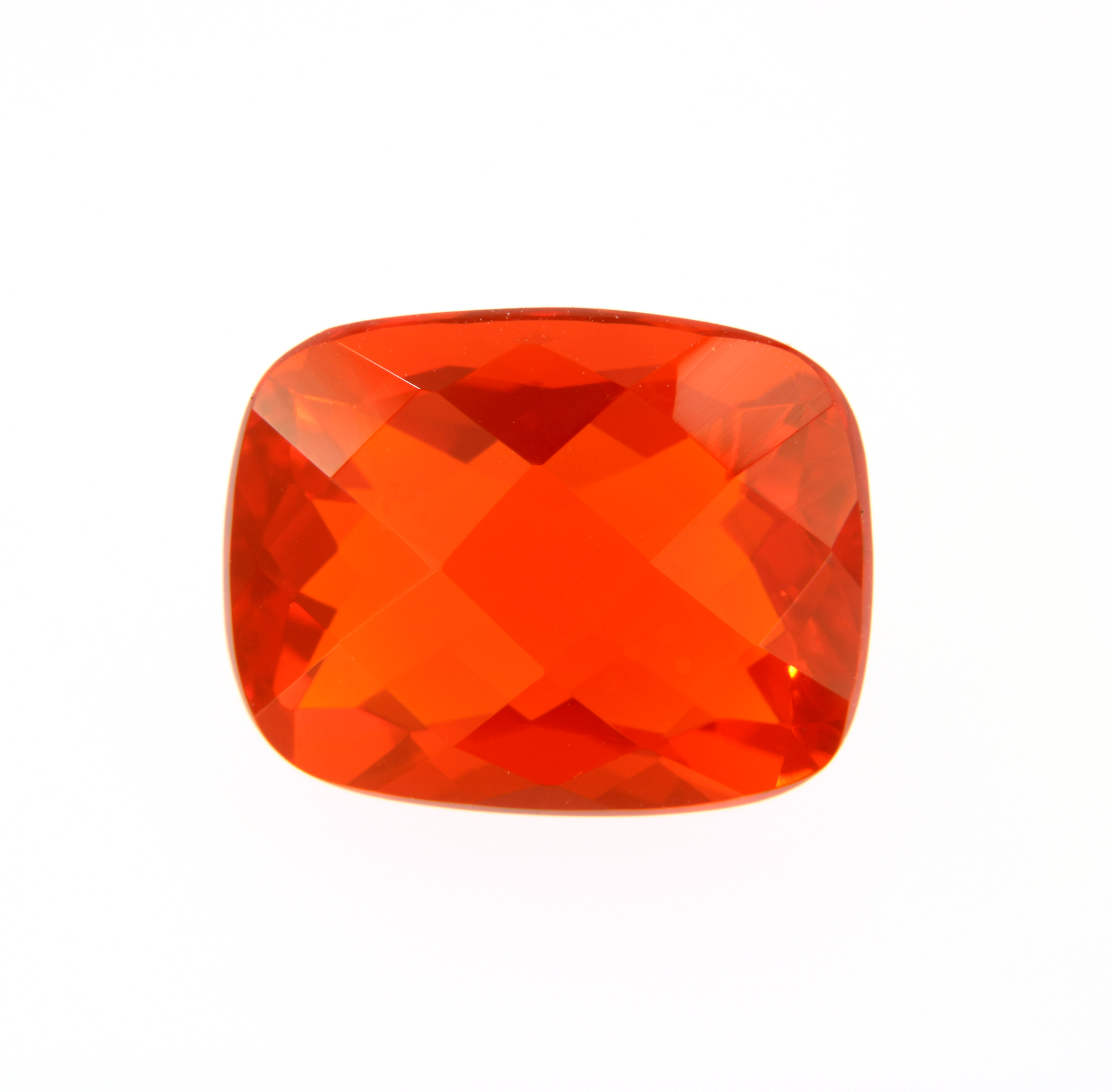 Feueropal facetiert, Rot