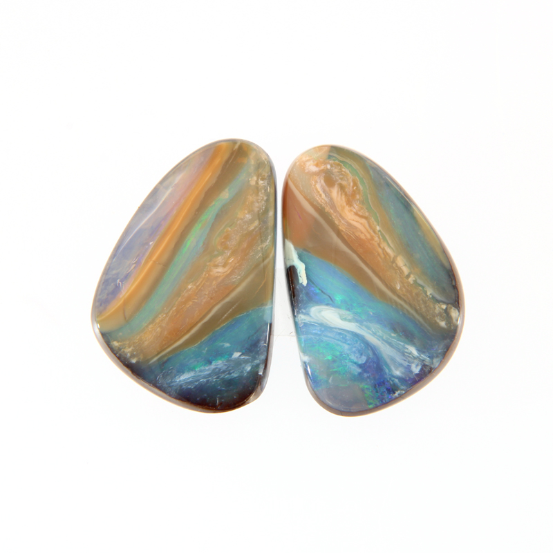 Boulder Opal, Blau