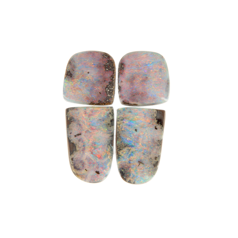 Boulder Opal, Rot, Multicolor