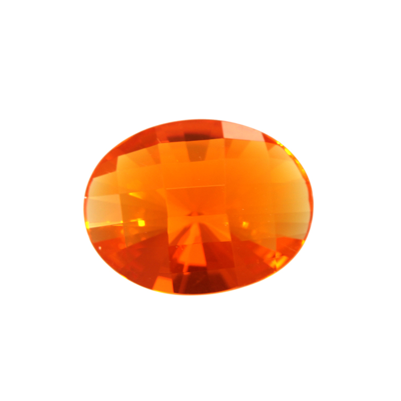 Feueropal facetiert, Orange