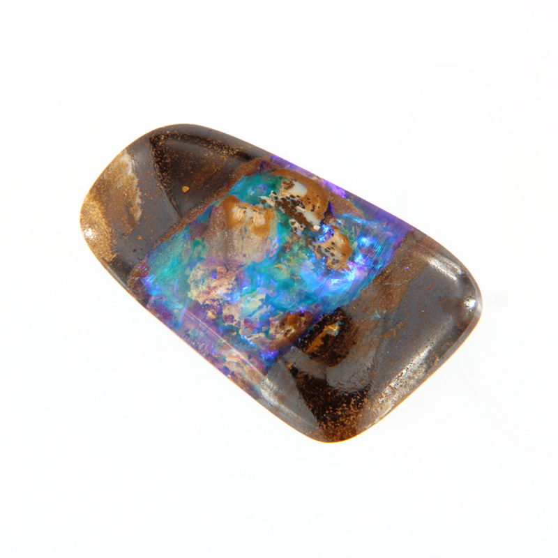 Yowah-Nuss Opal, Blaugrün