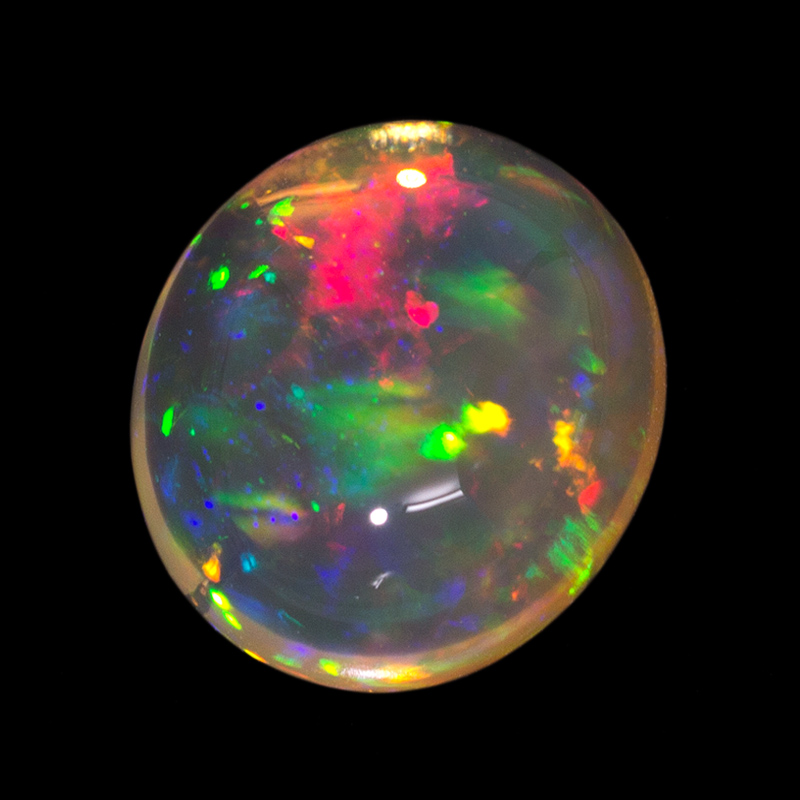 Feueropal opalisierend, Multicolor