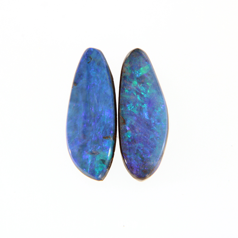 Boulder Opal, Blau, Grün
