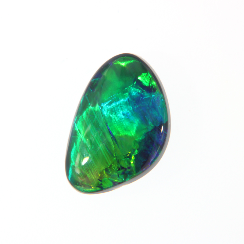 Schwarzopal, Grün, Blau