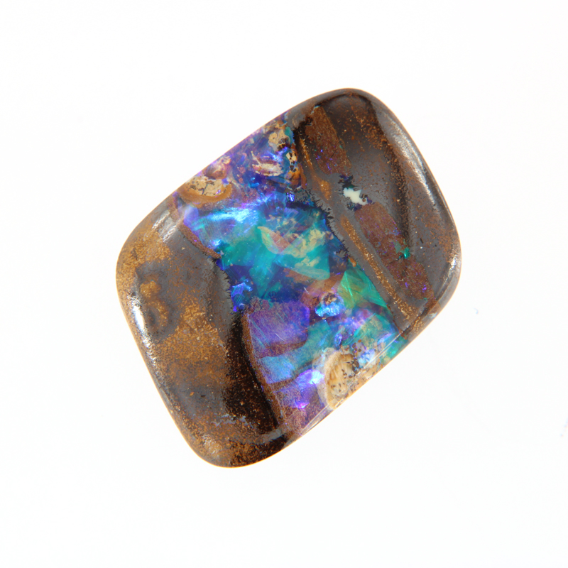 Yowah-Nuss Opal, Blaugrün