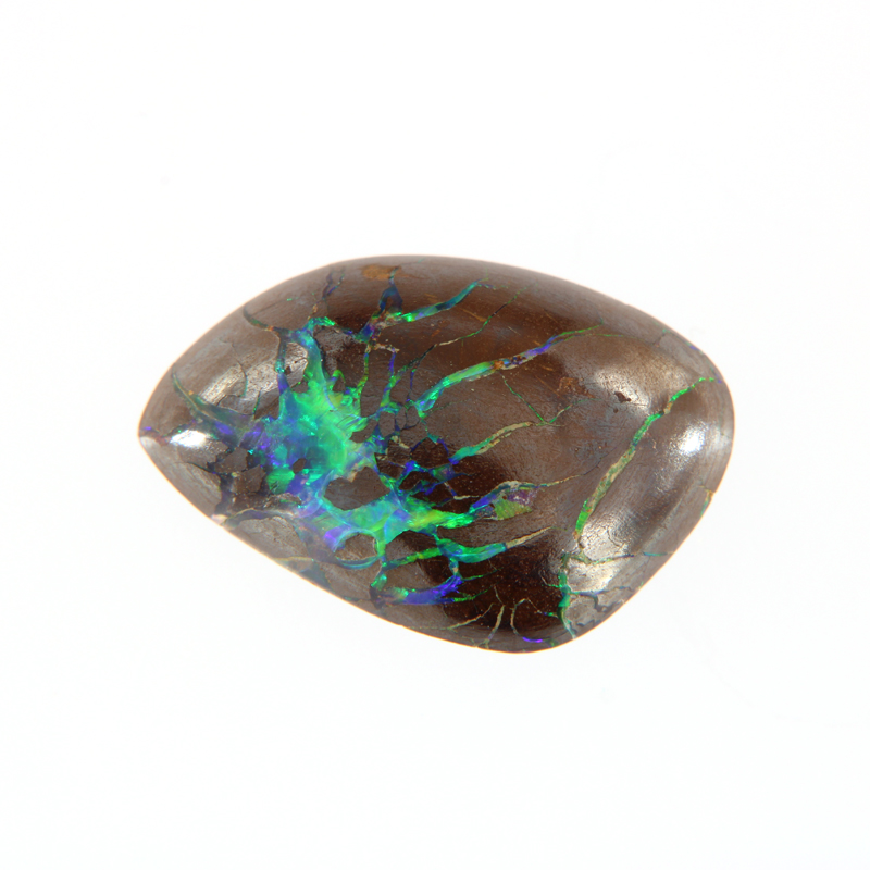 Yowah-Nuss Opal, Blaugrün