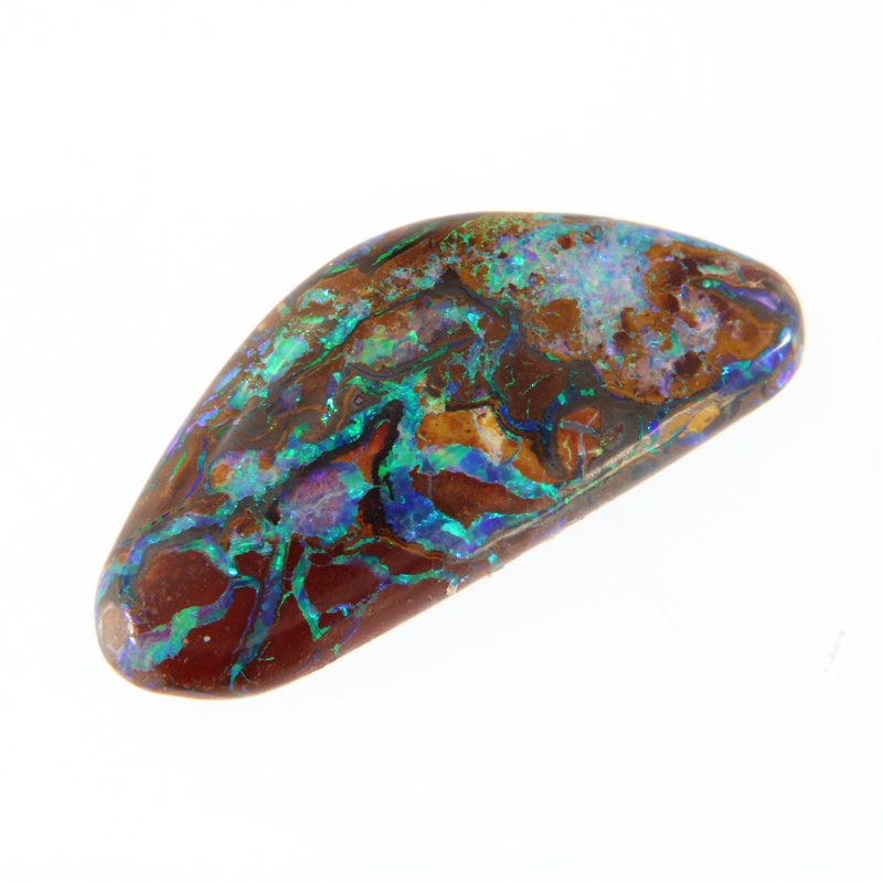 Yowah-Nuss Opal, Blaugrün